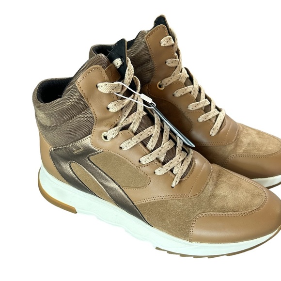 Womens Geox D Galena B ABX Suede Ankle TRAINER Waterproof Boots Camel Size 11 - Picture 6 of 8